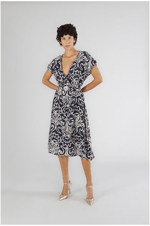 CAFèNOIR ABITO VESTITO ABITI DONNA CAFE NOIR CAFENOIR C7JA0244 BLU ORIGINALE PE 2025 Colore Blu,Taglia XL