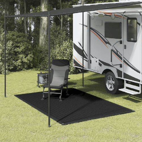 VidaXL Tappeto da Tenda 200x300 cm Nero