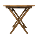 Tempo Style - Tavolo Pieghevole Rotondo 80×80 cm in Teak per Esterno Artù