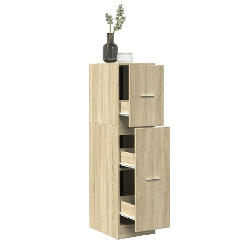 VidaXL Armadietto da Farmacia Rovere Sonoma 30x41x118 cm in Truciolato