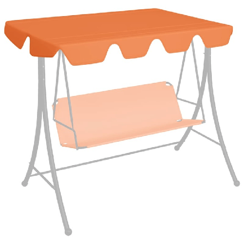 VidaXL Baldacchino per Dondolo Giardino Arancione 150/130x105/70 cm