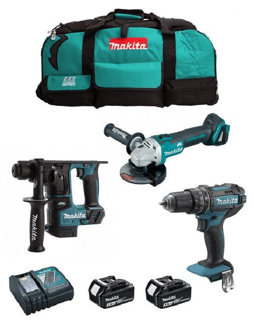Makita kit mk305 (dhp482 + dhr171 + dga504 + 2 x.. 8435587925958