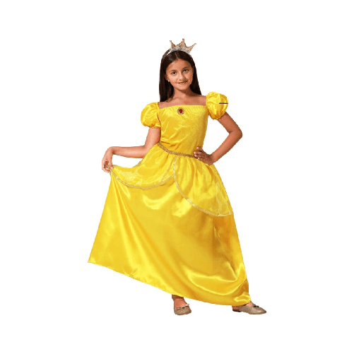 BigBuy Carnival Costume per Bambini Dorato Principessa