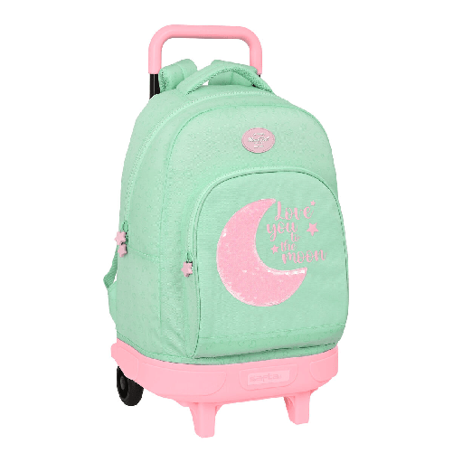 BlackFit8 Trolley per la Scuola BlackFit8 Moon Verde 33 x 45 x 22 cm