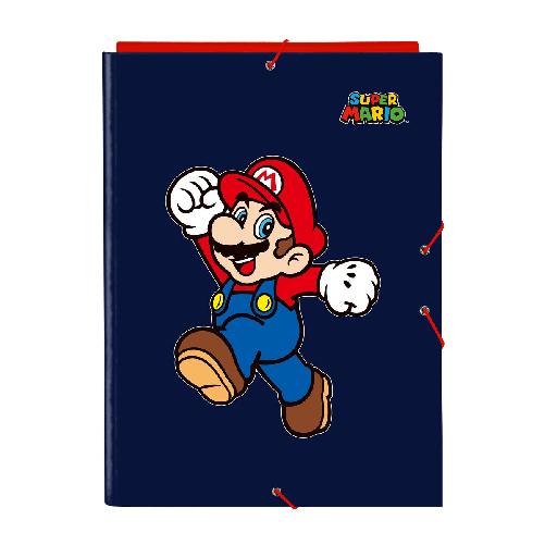 Super Mario Fascicolo Super Mario World Blu Marino A4