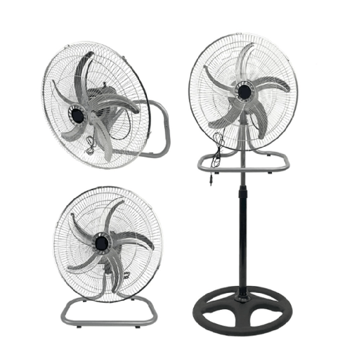 TrAdE Shop Traesio Ventilatore 3in1 A Piantana Tavolo Muro 50cm 65 Watt Con 5 Pale 3 Velocità 6057002ml -