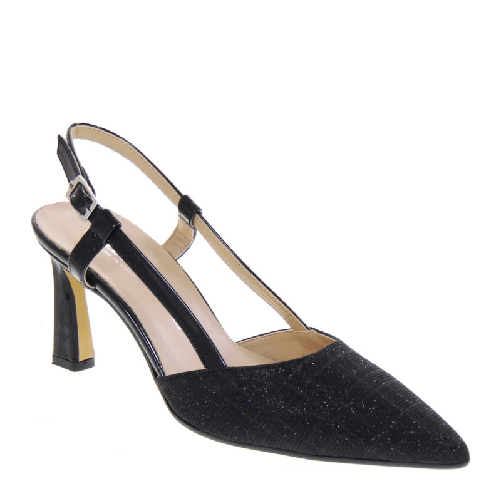 VALLEVERDE SCARPE DECOLTE TACCO DONNA VALLEVERDE 19150 TESSUTO NERO ORIGINALE PE 2025 Colore Nero,Taglia 37