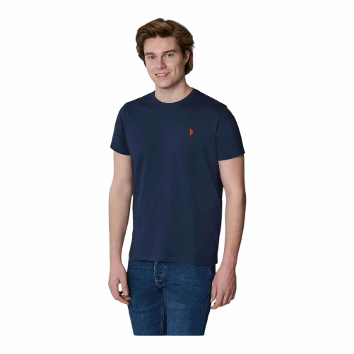 U.S. POLO ASSN. MAGLIA T SHIRT UOMO US POLO ASSN US41154004 COTONE BLU ORIGINALE PE 2025 Colore Blu,Taglia XXL