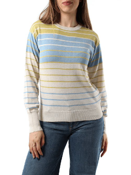 EMME MARELLA MAGLIA MAGLIE DONNA EMME MARELLA SGUIZZO 2515361251 016 ORIGINALE PE 2025 Colore Oro,Taglia S
