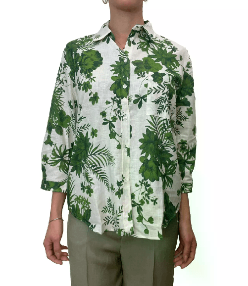 EMME MARELLA MAGLIA CAMICIA DONNA EMME MARELLA BOBOLI 25151111622 001 VERDE ORIGINALE PE 2025 Colore Verde,Taglia IT 44