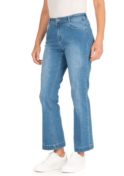 DIANA GALLESI PANTALONE JEANS DONNA DIANA GALLESI P500R005666N KICK 14 BLU ORIGINALE PE 2025 Colore Blu,Taglia IT 42