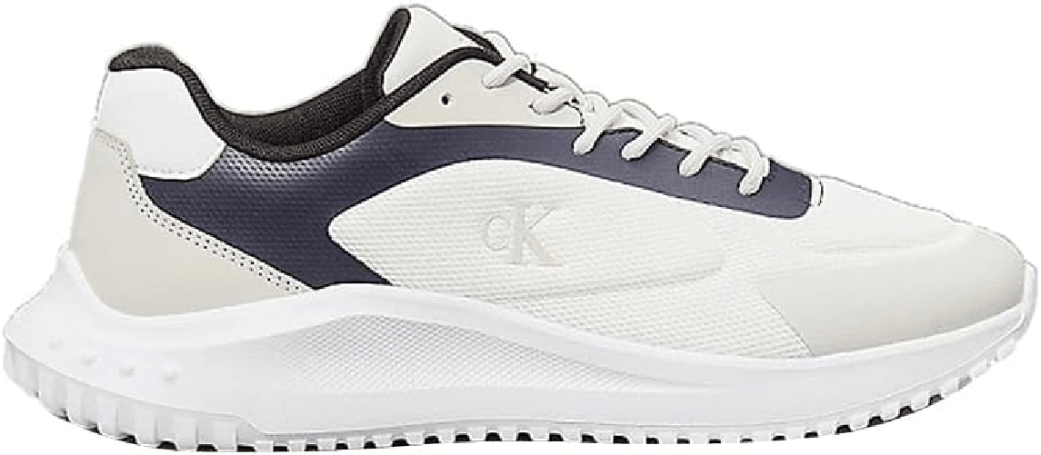 SCARPE SNEAKERS UOMO CALVIN KLEIN YM0YM01185 BIANCO ORIGINALE PE 2025 42 Bianco Taglia 44,Colore Bianco