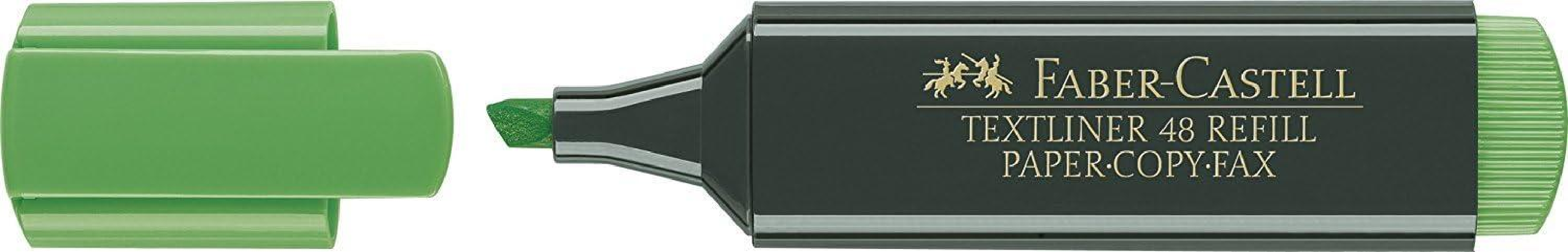 Faber Castell Faber-Castell 154863 evidenziatore 1 pz Punta smussata Verde Faber-Castell Textliner 48 Pennarello fluorescente - Punta a scalpello - Li