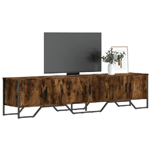 VidaXL Mobile Porta TV Rovere Fumo 180x34x41 cm in Legno Multistrato
