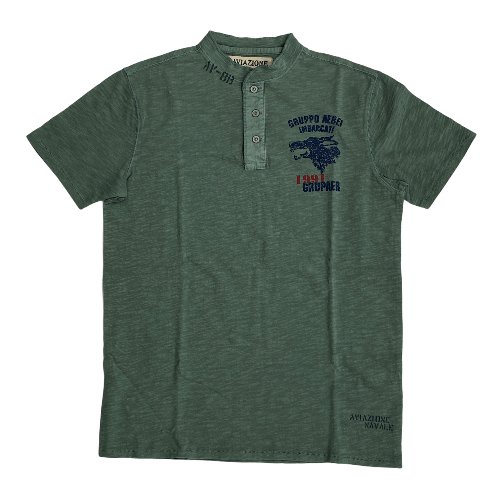 MARINA MILITARE MAGLIA MAGLIE T SHIRT UOMO MARINA MILITARE ANYT138 COTONE VERDE ORIGINALE PE Colore Verde,Taglia S
