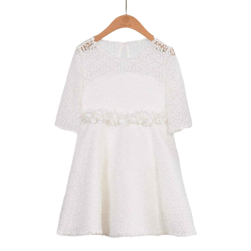 ABEL & LULA by MAYORAL ABITO VESTITO CERIMONIA BAMBINA ABEL E LULA MAYORAL 5002 BIANCO ORIGINAL PE 2021 Colore Bianco,Taglia 12 anni