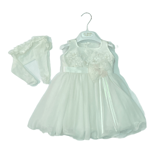 LES PETITS ENFANTS ABITO VESTITO BATTESIMO BIMBA LES PETITS ENFANTS OMBRETTA 7542 BIANCO ORIGINALE Colore Bianco,Taglia 2 / 4 mesi