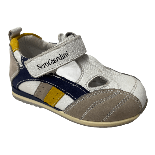 NERO GIARDINI SCARPE SANDALO SANDALI BAMBINA NERO GIARDINI P118151 PELLE GRIGIO 105 ORIGINALE Colore Grigio,Taglia 20