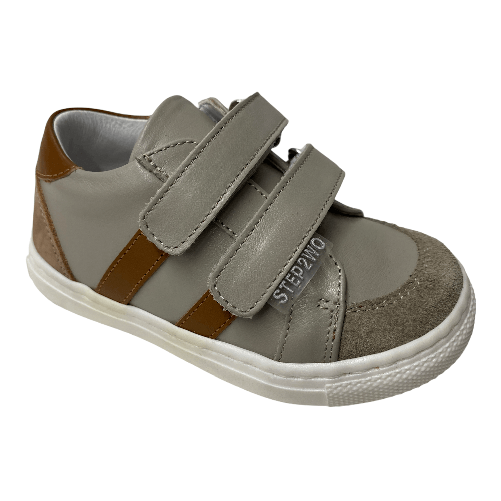 STEP2WO SCARPE SNEAKERS BAMBINA STEP2WO FRED 3111 PELLE GRIGIO ORIGINALE PE Colore Grigio,Taglia 22