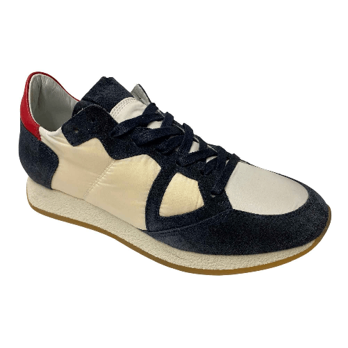 PHILIPPE MODEL SCARPE SNEAKERS UOMO PHILIPPE MODEL MONACO MVLD BX02 PELLE BLU ORIGINALE PE Colore Blu,Taglia 38