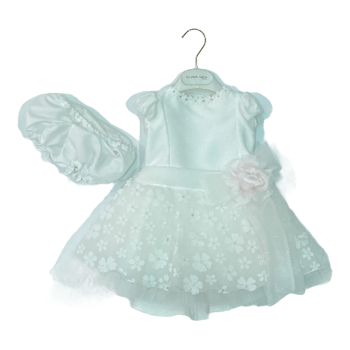 LES PETITS ENFANTS ABITO VESTITO BATTESIMO BIMBA LES PETITS ENFANTS LORENA B500 BIANCO ORIGINALE Colore Bianco,Taglia 12 / 18 mesi