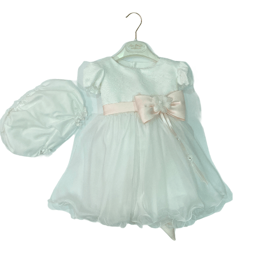 LES PETITS ENFANTS ABITO VESTITO BATTESIMO BIMBA LES PETITS ENFANTS ORIANA 221 BIANCO ORIGINAL PE Colore Bianco,Taglia 18 / 24 mesi