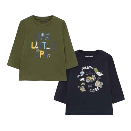 MAYORAL MAGLIA 2 T SHIRT MAGLIE NEONATO MAYORAL 2068 02068 COTONE 46 ORIGINALE AI 2022 Colore Verde,Taglia 12 mesi