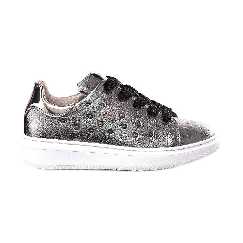 NERO GIARDINI SCARPE SNEAKERS BIMBA NERO GIARDINI TEEN A830620F PELLE 105 GRIGIO ORIGINALE AI Colore Grigio,Taglia 32