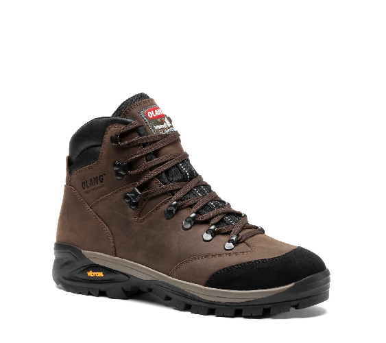 OLANG SCARPE SCARPONI STIVALI UOMO OLANG TRENTO TEX 84 CAFFE PELLE ORIGINALE AI Colore Marrone,Taglia 40