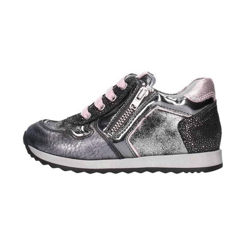 NERO GIARDINI SCARPE SNEAKERS BIMBA NERO GIARDINI JUNIOR A820630F PELLE 105 GRIGIO ORIGINALE Colore Grigio,Taglia 24