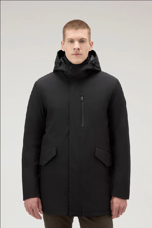 WOOLRICH GIUBBOTTO UOMO WOOLRICH BARROW CFWOOU0792MRUT3496 NERO ORIGINALE AI 2024 Colore Nero,Taglia L