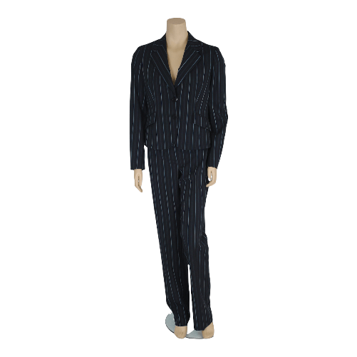 MARELLA TAILLEUR ABITO GIACCA PANTALONE DONNA MARELLA MOENIA 30414161 BLU ORIGINALE AI Colore Blu,Taglia IT 44