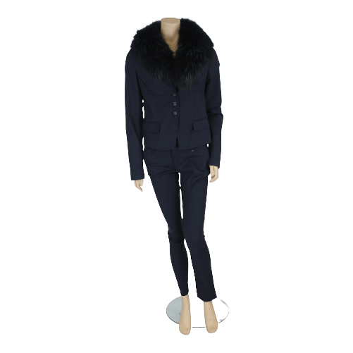 KOCCA TAILLEUR ABITO GIACCA PANTALONE DONNA KOCCA SIMEFUR G4 BLU ORIGINALE AI Colore Blu,Taglia L
