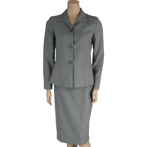 LINEAEMME TAILLEUR ABITO GIACCA GONNA DONNA LINEAEMME SAVA 30512025 GRIGIO ORIGINALE AI Colore Grigio,Taglia IT 42