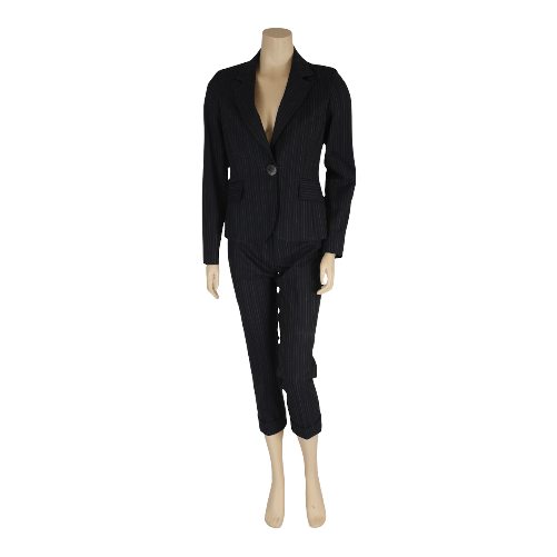 MY TIME BY DIANA GALLESI TAILLEUR ABITO GIACCA PANTALONE DONNA MY TIME 9834A06175 NERO ORIGINALE AI Colore Nero,Taglia IT 42