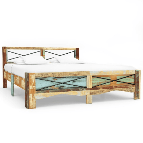VidaXL Giroletto in Legno Massello di Recupero 140x200 cm