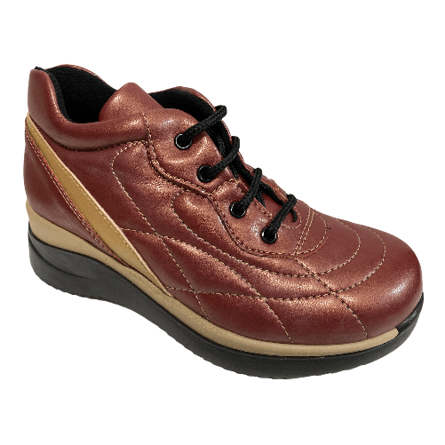 CIAO BIMBI SCARPE SCARPONI STIVALETTO BAMBINO CIAO BIMBI 1807 ECO PELLE BORDO ORIGINALE AI Colore Rosso,Taglia 30