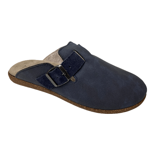 AGORA SCARPE PANTOFOLE CIABATTE UOMO AGORA 7003B ECO PELLE BLU ORIGINALE AI 2022 Colore Blu,Taglia 44