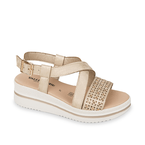 VALLEVERDE SCARPE SANDALO SANDALI DONNA VALLEVERDE V55101 ORO ORIGINALE PE 2025 Colore Oro,Taglia 38