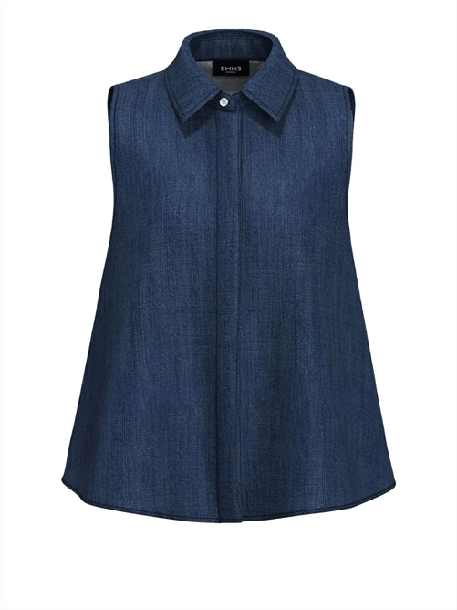 EMME MARELLA CAMICIA CAMICIE DONNA EMME MARELLA SCAPO 25151112122 001 BLU ORIGINALE PE 2025 Colore Blu,Taglia IT 38