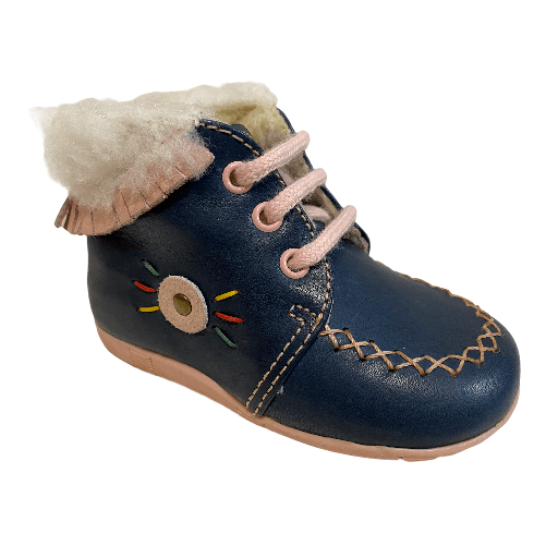 CESARE DIOMEDI SCARPE STIVALETTI STIVALE BIMBA CESARE DIOMEDI 410 PELLE BLU ORIGINALE AI Colore Blu,Taglia 20