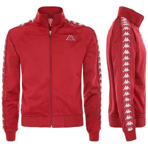 KAPPA MAGLIA FELPA UOMO KAPPA 222 BANDA ANNISTON 301EFU0 C36 ROSSO ORIGINALE AI Colore Rosso,Taglia S