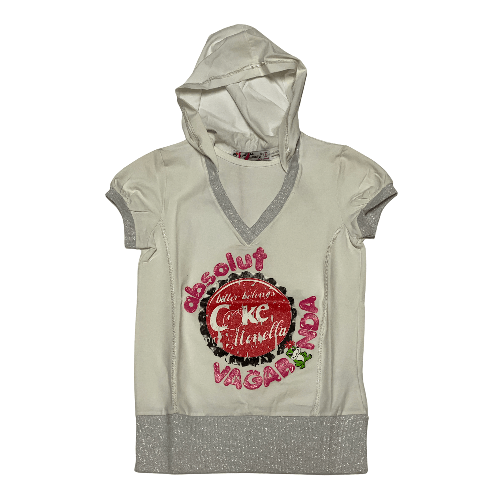 MONELLA VAGABONDA MAGLIA T SHIRT MAGLIE BAMBINA MONELLA VAGABONDA 5743 COTONE BIANCO ORIGINALE PE Colore Bianco,Taglia 6 anni