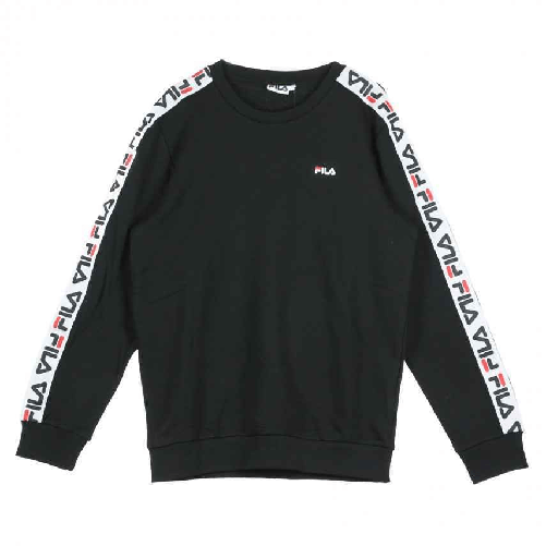 FILA MAGLIA FELPA MAGLIE UOMO FILA AREN CREW 682363 COTONE 002 NERO ORIGINALE AI Colore Nero,Taglia XS