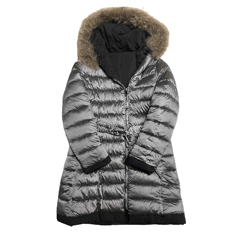 ENCANTY GIUBBINO GIUBBOTTO DONNA ENCANTY 3017 DOUBLE FACE GRIGIO ORIGINALE AI Colore Grigio,Taglia IT 48