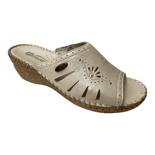 FLORANCE SCARPE CIABATTE CIABATTA DONNA FLORANCE A22416 PELLE AVORIO ORIGINALE PE Colore Beige,Taglia 41
