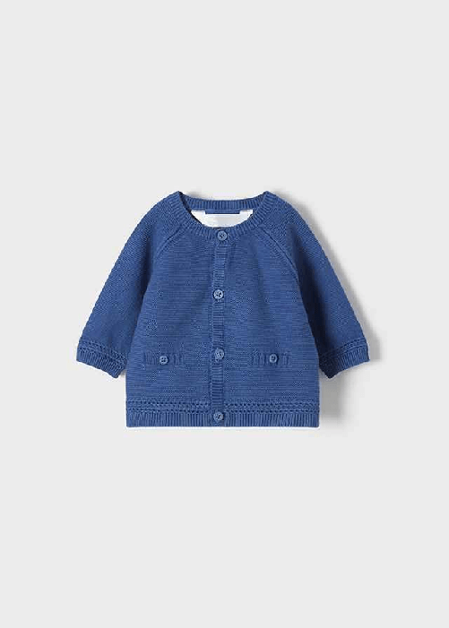 MAYORAL MAGLIA CARDIGAN MAGLIONE NEONATO MAYORAL 1347 01347 19 BLU ORIGINALE PE 2022 Colore Blu,Taglia 18 mesi