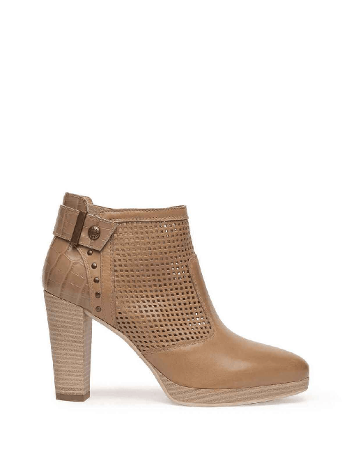 NERO GIARDINI SCARPE TRONCHETTO DONNA NERO GIARDINI E217860D PELLE 400 CUOIO ORIGINALE PE 2022 Colore Marrone,Taglia 38