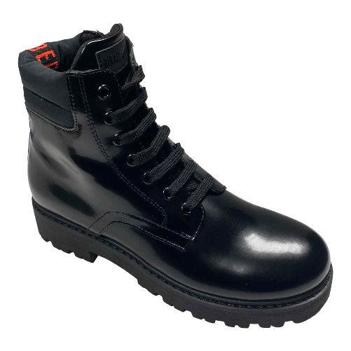 BIKKEMBERGS SCARPE STIVALETTI ANFIBIO DONNA BIKKEMBERGS K4B5 20604 0849999 NERO ORIGINALE AI Colore Nero,Taglia 35