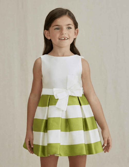 ABITO VESTITO CERIMONIA BIMBA ABEL E LULA 5053 05053 VERDE ORIGINALE PE 2022 7 anni Verde